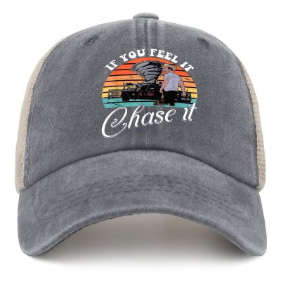 If You Feel It Chases It Hat Mens Cute Cap Women Trucker Hat Gray01 Ball Caps Plain for Chefs