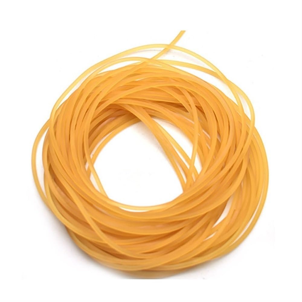 10 Meters Rubber Tubing Capillary, Diameter 2 2.5 3 4 5 6mm Solid Elastic Fishing Rope, Rubber Rope Tied Fishing Line(5mm x 10m)