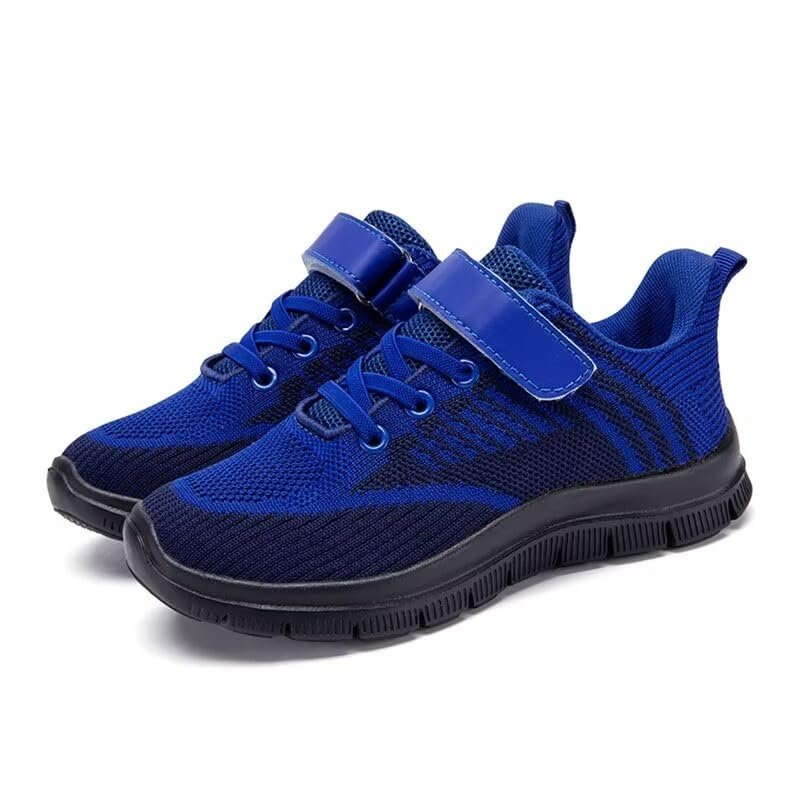 Zonkacen Children Boys Anti Skid Soft Fashion Casual Sport Shoes for Walking Trekking Climbing Camping Cycling Exercise Fitness Dark Blue Big Kid 5.5