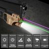 Green Purple Laser Beams with 800 Lumens Flashlight for Pistols, 3 in1 Laser Light Combo, Tactical USB Rechargeable Laser Sight, Strobe & Steady Flashlight for Picatinny Rail view 2