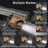 Green Purple Laser Beams with 800 Lumens Flashlight for Pistols, 3 in1 Laser Light Combo, Tactical USB Rechargeable Laser Sight, Strobe & Steady Flashlight for Picatinny Rail view 3