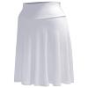 Forestyle 2325 Women's Solid Flared Lightweight High Waist Pull On Closure Stretchy A-Line Foldable Midi Skirt White M view 4