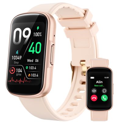 Parsonver Fitness Tracker with Step Counter/Calories/Stopwatch, Health Activity Tracker with Heart Rate Sleep Monitor, IP68 Waterproof Smart Watch 110+ Sport Modes Pedometer Watch for Women, Rose Gold