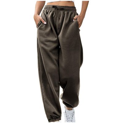 Baggy Sweatpants Wide Leg Sweatpants Women Fall Fashion Joggers Lounge Pants Fleece Lined Casual Winter