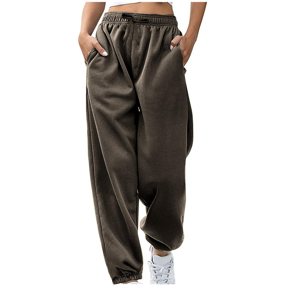 Baggy Sweatpants Wide Leg Sweatpants Women Fall Fashion Joggers Lounge Pants Fleece Lined Casual Winter