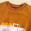 12 Month Baby Girl Clothes Crewneck Long Sleeved Round Neck Pumpkin Alphabet Sweatshirt Suit luey (Orange, 3-6 Months) view 2