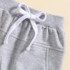 12 Month Baby Girl Clothes Crewneck Long Sleeved Round Neck Pumpkin Alphabet Sweatshirt Suit luey (Orange, 3-6 Months) view 3