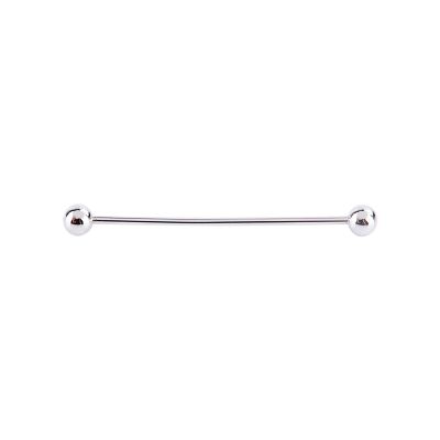 6CM Men Silver Plated Tone Steel Collar Tie Pin Stud Barbell Bar Clip Clasp Brooch