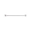 6CM Men Silver Plated Tone Steel Collar Tie Pin Stud Barbell Bar Clip Clasp Brooch view 1