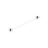 6CM Men Silver Plated Tone Steel Collar Tie Pin Stud Barbell Bar Clip Clasp Brooch view 2