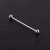 6CM Men Silver Plated Tone Steel Collar Tie Pin Stud Barbell Bar Clip Clasp Brooch view 3