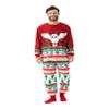 Harry Potter Family Christmas Pajamas Matching Sets Hogwarts Xmas Pjs Hedwig Owl Christmas Tree Top and Pant Set Red for Couples His and Hers Men L view 2