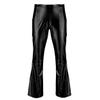 Jowowha Men's Metallic Shiny Pants 70s Party Dance Club Vintage Disco Bell Bottoms Flared Trousers Dude Costume Black X-Large view 4