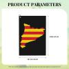 ASEDFGT Flag Map of Catalonia Golf Towel 16 x 24 Inch Golf Towels for Golf Bags Polyester Golf Towel with Carabiner Clip Men and Women Golf Accessories view 4