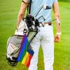 ASEDFGT Pride Rainbow LGBT Flag of Idaho Golf Towel 16 x 24 Inch Golf Towels for Golf Bags Polyester Golf Towel with Carabiner Clip Men and Women Golf Accessories view 3