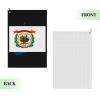 ASEDFGT Flag Map of West Virginia Golf Towel 16 x 24 Inch Golf Towels for Golf Bags Polyester Golf Towel with Carabiner Clip Men and Women Golf Accessories view 2