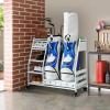 Lauren&Harold Golf Bag Organizer - Fits 2 Bags, Clubs & Accessories - Garage, Shed, Basement Storage, White view 1