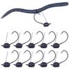Weedless-Wacky-Rig-Hooks-Weedless-Jig-Head Worm Weights Hook for Bass Fishing 10 Pack view 1