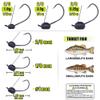 Weedless-Wacky-Rig-Hooks-Weedless-Jig-Head Worm Weights Hook for Bass Fishing 10 Pack view 3