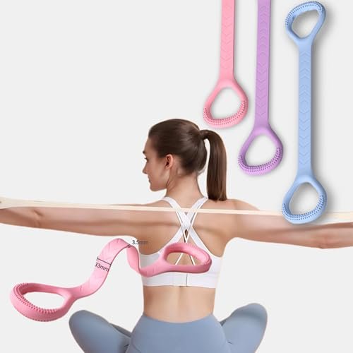 Figure 8 Exercise Bands for Arms, Chest, Yoga, Fitness, 8 Shaped Resistance Bands, Pulling Rope