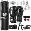 Mesetast Punching Bag for Adults, 4ft Heavy Boxing Bag Set with 12 OZ Gloves for MMA Karate Kickboxing Boxing - Unfilled view 1