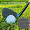 Forged Golf Wedge Set for Men or Individual 48/50/52/54/56/58/60 Degree Gap Wedge Sand Wedge for Men Right Hand,Milled Face for More Spin (Black, RH,48 Degrees) view 4