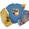 Custom T-Shirts for Men and Women Design Your Own Personalized Shirt with Text Image Logo Customizable Front and Back Print Soft Cotton Tee Heather Deep Teal view 2