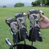 BAIRBRE Golf Head Covers,Black Poker Diamond King 3 Wood Headcover Golf Driver Cover Fariway Wood Headcover Hybrid Head Covers Golf Club Covers for Most Brand (for Hybrid) view 2