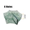 HDNSAUD Mesh Fishing Cage Folded Fishing Trap Nets Portable Cages Mesh Nets Outdoor Fishing Fish Catcher Catch Fishing Net(6 Holes) view 2