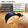 MonDAY To SunDAY Pilates Spine Corrector Body StretchingPilates Spine Supporter Home Gym Low Load Small Muscle Group Exercise Body Reshaping (Rubber Wood Black) view 2