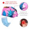 2 Pieces Scrub Caps Women Scrub Cap Cute Scrub Caps Women for Beauty Salon Pineapples Fruit Leaves Multicoloured view 2