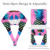 2 Pieces Scrub Caps Women Scrub Cap Cute Scrub Caps Women for Beauty Salon Pineapples Fruit Leaves Multicoloured view 3