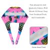 2 Pieces Scrub Caps Women Scrub Cap Cute Scrub Caps Women for Beauty Salon Pineapples Fruit Leaves Multicoloured view 4