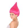 BC GOODS BY Unisex Teens Troll Wigs Collections | Synthetic Fiber Costume Wig for Men and Women | Capless Cap Halloween Colorful 80s Wigs | Trolls TV Movie Cosplay Costume Accessories - Neon Pink view 2