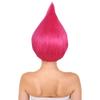 BC GOODS BY Unisex Teens Troll Wigs Collections | Synthetic Fiber Costume Wig for Men and Women | Capless Cap Halloween Colorful 80s Wigs | Trolls TV Movie Cosplay Costume Accessories - Neon Pink view 3