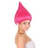 BC GOODS BY Unisex Teens Troll Wigs Collections | Synthetic Fiber Costume Wig for Men and Women | Capless Cap Halloween Colorful 80s Wigs | Trolls TV Movie Cosplay Costume Accessories - Neon Pink view 4