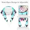 2 Pieces Scrub Caps Women Scrub Caps Women Satin Lined Scrub Caps Surgical Women for Hospital Feather Dream Catcher Multicoloured view 3