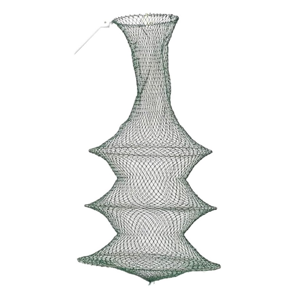 HDNSAUD Mesh Fishing Cage 3/4/5/6 Layers Portable Fishing Net Fish Shrimp Mesh Cage Cast Net Fishing Trap Network Foldable Fishing Net Tackle(6 Layer)