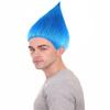 BC GOODS BY Unisex Teens Troll Wigs Collections | Synthetic Fiber Costume Wig for Men and Women | Capless Cap Halloween Colorful 80s Wigs | Trolls TV Movie Cosplay Costume Accessories - Blue view 2