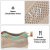 JOINFREE Women's Barefoot Walking Shoes Wide Toe Box Zero Drop Minimalist Sneakers Non Slip Breathable Comfortable Lightweight Walking Shoes Khaki Size 8 view 3
