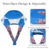 2 Pieces Scrub Caps Women Chef Cap Surgical Scrub Cap for Nurse Mount Fuji Cherry Flowers Sky view 3