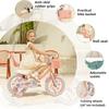 Bixike Girls Bike with Basket for Toddlers and Kids Aged 3-14 Years Old, 12 14 16 18 Inch with Training Wheels & Doll Seat, 20 Inch with Kickstand & Rear Rack, Princess Style Bicycle for Gift. view 3