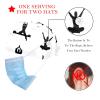2 Pieces Scrub Caps Women Men's Scrub Cap Surgical Cap for Home Yoga Poses Matchstick Man Pose Multicoloured view 2