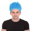 BC GOODS BY Unisex Adult Spiky Troll Wigs Collections | Synthetic Fiber Costume Wig for Men and Women | Capless Cap Halloween Colorful 80s Wig | Trolls TV Movie Cosplay Costume Accessories - Blue view 1