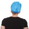 BC GOODS BY Unisex Adult Spiky Troll Wigs Collections | Synthetic Fiber Costume Wig for Men and Women | Capless Cap Halloween Colorful 80s Wig | Trolls TV Movie Cosplay Costume Accessories - Blue view 3