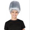 BC GOODS BY Unisex Adult Straight Troll Wigs Collections | Synthetic Costume Wig for Men and Women | Capless Cap Halloween Colorful 80s Wig | Trolls TV Movie Cosplay Costume Accessories - Dark Grey view 1