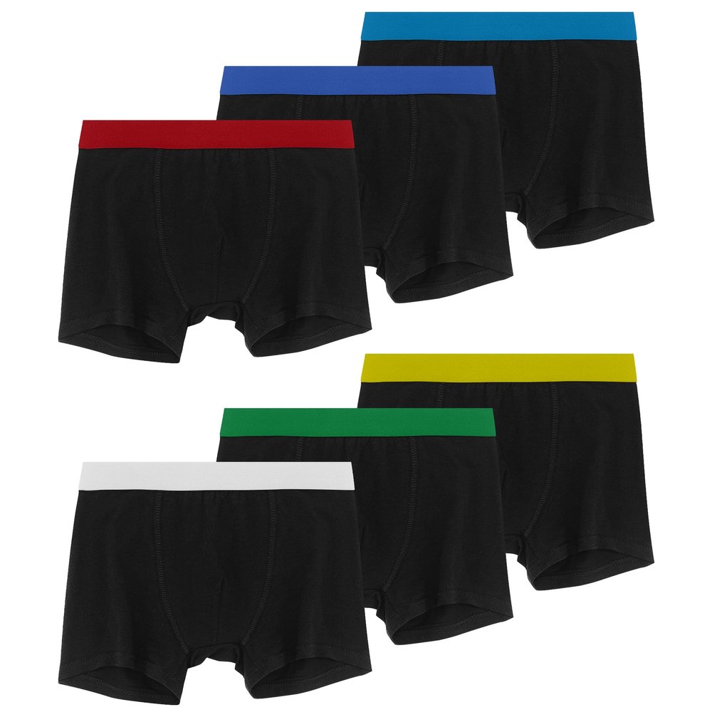 Geyuwoz Boys Boxer Cotton Briefs Kids Stretchy Boxer Briefs UNBL Years 8-10 (6-Pack)