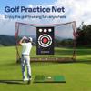 VIVOHOME 10 x 7ft Golf Net for Hitting, Chipping, Driving Training, Heavy Duty Golf Practice Net for Indoor, Backyard, Garage, with Mat, Target Cloth, 8 Tees, 6 Balls, Carry Bag view 2