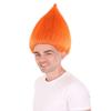 BC GOODS BY Unisex Teens Troll Wigs Collections | Synthetic Fiber Costume Wig for Men and Women | Capless Cap Halloween Colorful 80s Wigs | Trolls TV Movie Cosplay Costume Accessories - Orange view 2