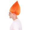 BC GOODS BY Unisex Teens Troll Wigs Collections | Synthetic Fiber Costume Wig for Men and Women | Capless Cap Halloween Colorful 80s Wigs | Trolls TV Movie Cosplay Costume Accessories - Orange view 3
